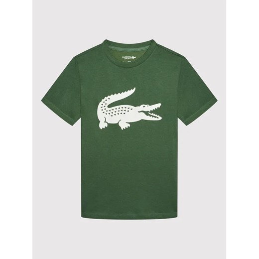 Lacoste T-Shirt TJ2910 Zielony Regular Fit Lacoste 8Y promocja MODIVO