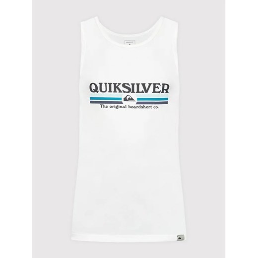 Quiksilver Tank top Lined Up EQYZT06674 Biały Regular Fit Quiksilver S MODIVO