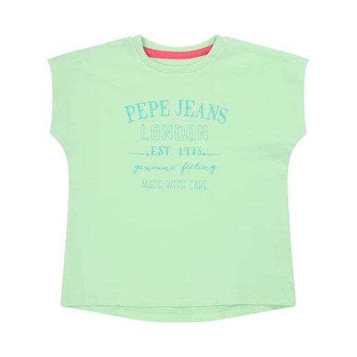 Pepe Jeans T-Shirt Jasmine PG502444 Zielony Regular Fit Pepe Jeans 6 okazyjna cena MODIVO