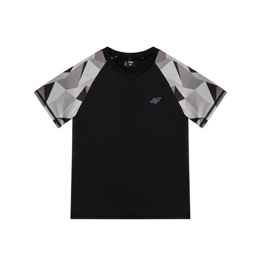 4F T-Shirt HJL21-JTSM014A Czarny Regular Fit 128 MODIVO