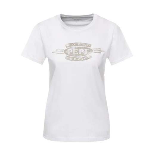 Pepe Jeans T-Shirt Agnes PL504151 Biały Regular Fit Pepe Jeans XS MODIVO