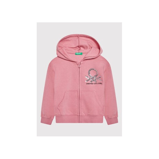 United Colors Of Benetton Bluza 39M2C5996 Różowy Regular Fit United Colors Of Benetton 170 wyprzedaż MODIVO