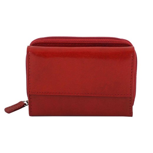 Barberin's - portfel skórzany damski - Czerwony ze sklepu Barberinis w kategorii Portfele damskie - zdjęcie 152891458