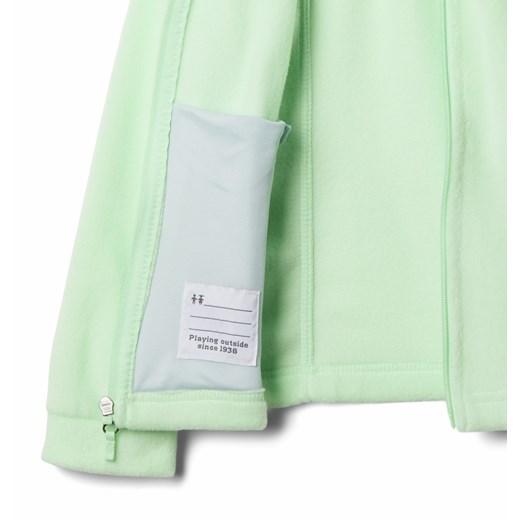 Bluza dziewczęca zielona Columbia z tkaniny 