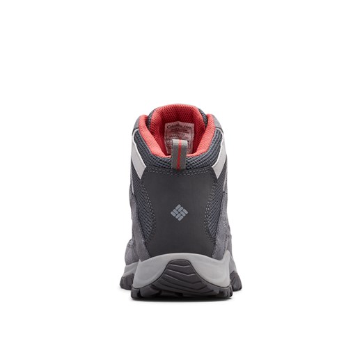 Buty trekkingowe damskie Columbia szare płaskie sportowe sznurowane