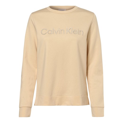 Calvin Klein Damska bluza nierozpinana Kobiety Sztuczne włókno beżowy jednolity Calvin Klein XL vangraaf