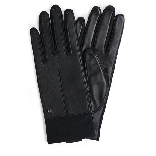 ROECKL Skórzane rękawiczki Kobiety czarny jednolity ze sklepu vangraaf w kategorii Rękawiczki damskie - zdjęcie 152907515