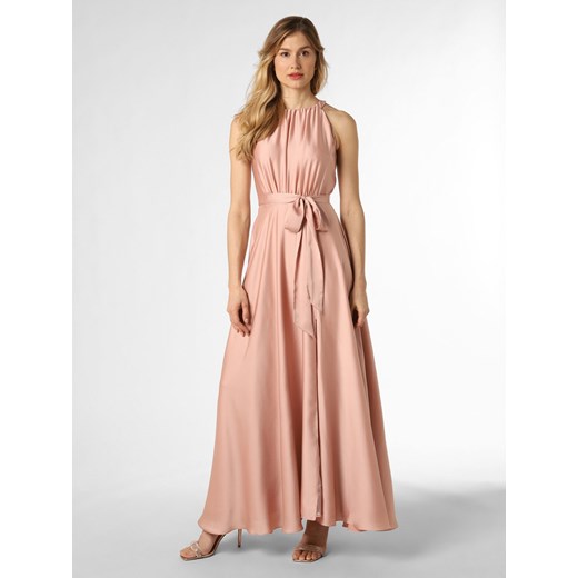 Swing Damska sukienka wieczorowa Kobiety Satyna różowy jednolity ze sklepu vangraaf w kategorii Sukienki - zdjęcie 152913299