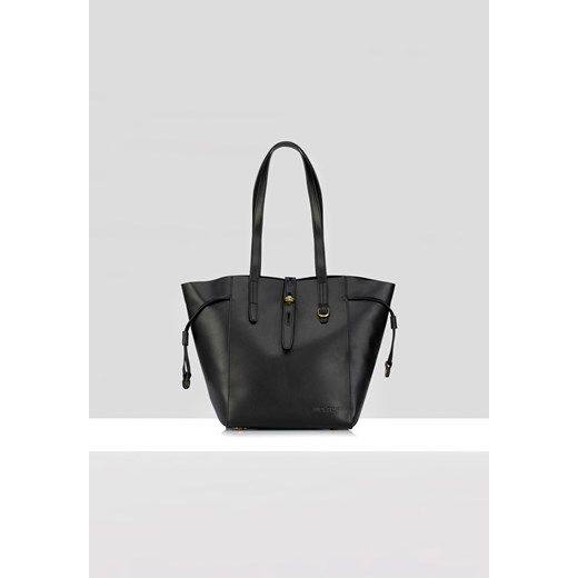 Skórzana czarna shopperka z regulacją ze sklepu Molton w kategorii Torby Shopper bag - zdjęcie 152917076