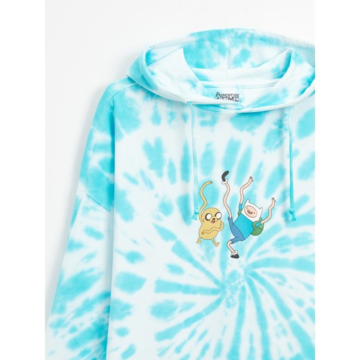 Bluza z kapturem tie-dye Adventure Time - Wielobarwny House M House