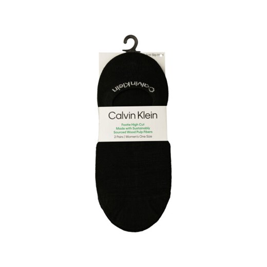 Calvin Klein Skarpety/stopki 2-pack CK WOMEN FOOTIE HIGH CUT 2P MINIMAL STRIPES Calvin Klein Uniwersalny Gomez Fashion Store