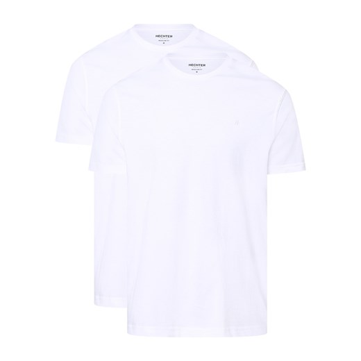 Daniel Hechter T-shirty pakowane po 2 szt. Mężczyźni Bawełna biały jednolity Daniel Hechter XXL vangraaf