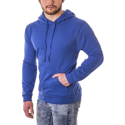 Męska ciepła bluza sg1 - kobaltowa ze sklepu Risardi w kategorii Bluzy męskie - zdjęcie 152937929