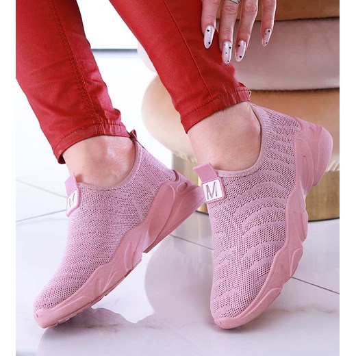 Różowe wsuwane sportowe buty damskie /F1-2 13456 S198/ ze sklepu Pantofelek24.pl w kategorii Buty sportowe damskie - zdjęcie 152939689