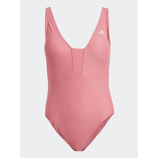 adidas Strój kąpielowy Iconisea 3-Stripes Swimsuit IB9243 Różowy Fitted Fit 36 MODIVO