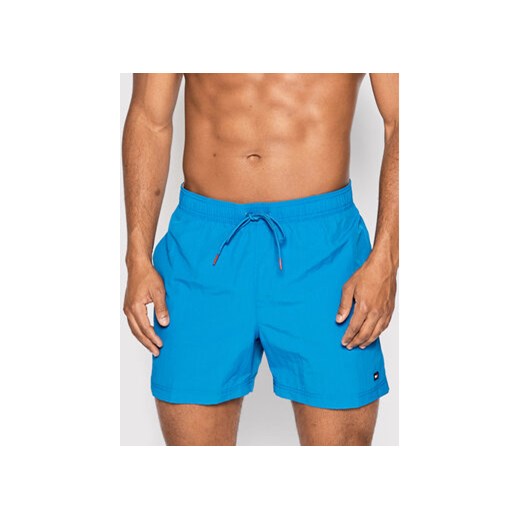 Tommy Hilfiger Szorty kąpielowe Medium UM0UM02041 Niebieski Slim Fit Tommy Hilfiger S wyprzedaż MODIVO