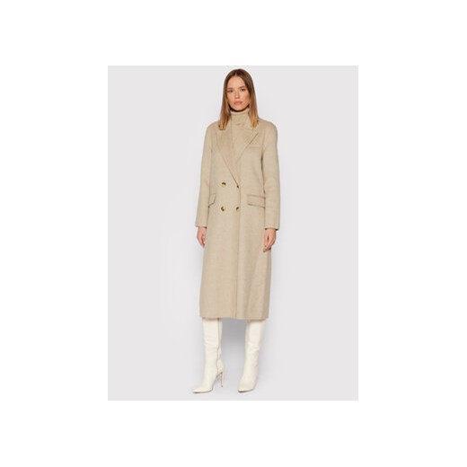 Selected Femme Płaszcz wełniany Tama 16079494 Beżowy Regular Fit Selected Femme 36 okazja MODIVO