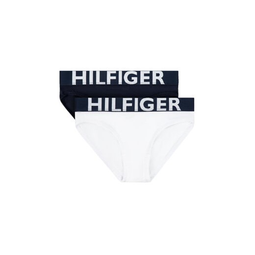 Tommy Hilfiger Komplet 2 par fig 2P Bikini UW0UW00216 Granatowy Regular Fit Tommy Hilfiger 8_10 wyprzedaż MODIVO