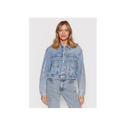 Calvin Klein Jeans Kurtka jeansowa J20J217815 Niebieski Oversize L okazja MODIVO