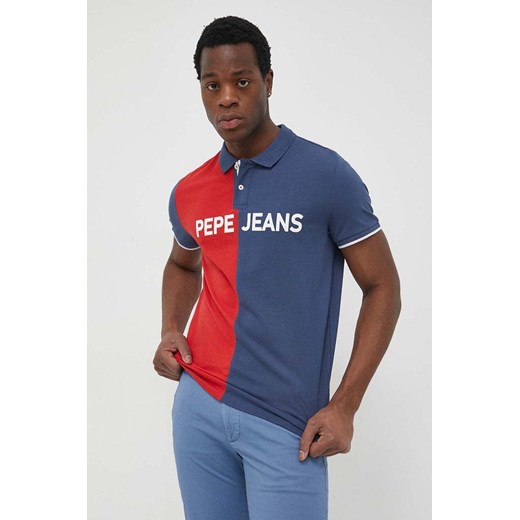 Pepe Jeans polo bawełniane Jan z nadrukiem Pepe Jeans XXL ANSWEAR.com