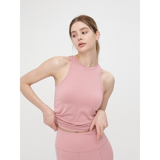 Top treningowy damski - różowy Outhorn L OUTHORN
