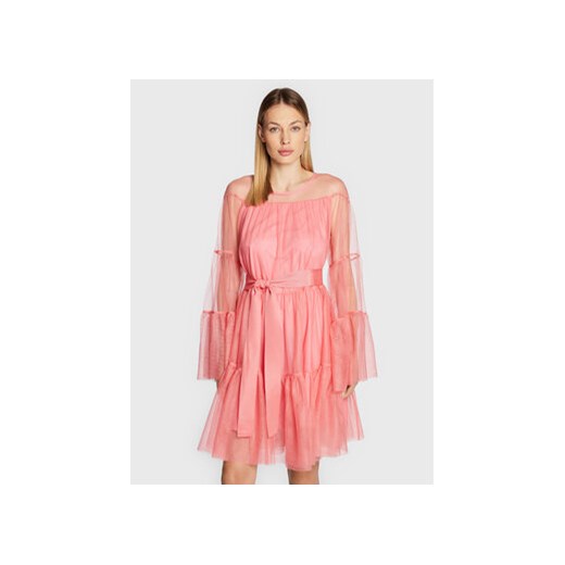 TWINSET Sukienka koktajlowa 222AP2046 Różowy Regular Fit Twinset S okazja MODIVO