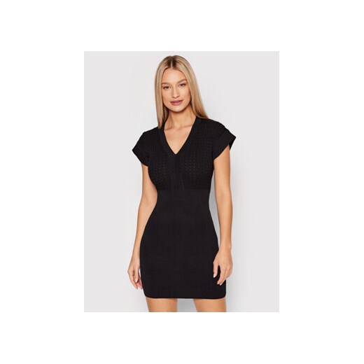 Morgan Sukienka dzianinowa 221-RMOLI Czarny Slim Fit Morgan L okazja MODIVO