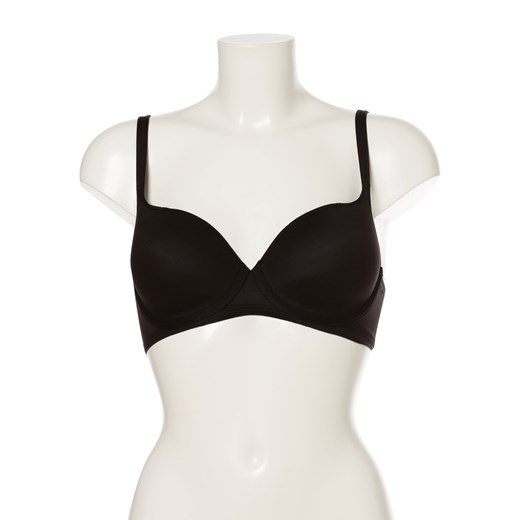 Triumph Damski biustonosz z fiszbinami Kobiety Sztuczne włókno czarny jednolity ze sklepu vangraaf w kategorii Biustonosze - zdjęcie 152991535