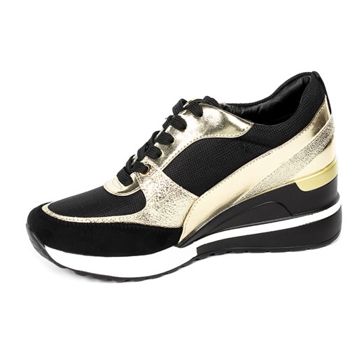Sneakersy Vinceza 22-10574 BK.GOLD Czarny-Złoty Vinceza 38 okazja EuroButy.com.pl