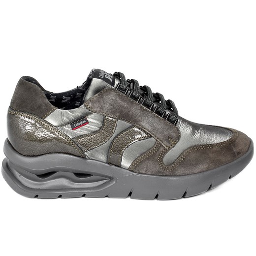 Szare buty sportowe damskie Callaghan sneakersy sznurowane jesienne