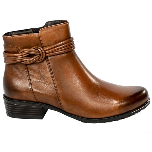 Botki Caprice 9-25307-29 303 Cognac Nappa Skóra Caprice 39 promocyjna cena EuroButy.com.pl