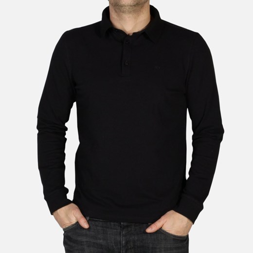 Koszulka Polo Willsoor willsoor-sklep-internetowy czarny długie