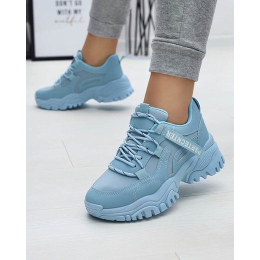 Niebieskie damskie buty sportowe typu sneakersy Evilpo- Obuwie Royalfashion.pl 36 royalfashion.pl okazja