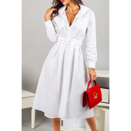 Sukienka BANDERA WHITE M promocyjna cena Ivet Shop