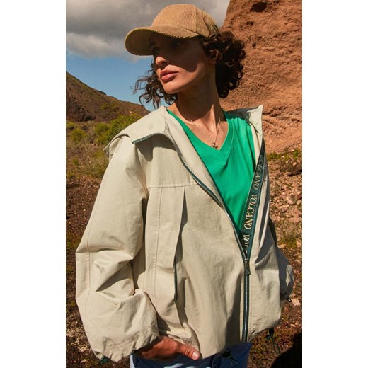 Przejściowa kurtka damska w kolorze beżowym J-FRESH, Kolor beżowy, Rozmiar S, Volcano L Primodo