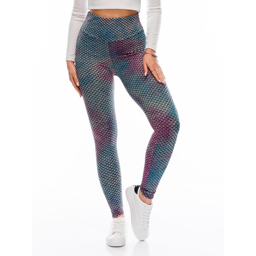 Spodnie damskie legginsy 216PLR - jasnoniebieskie Edoti.com L Edoti
