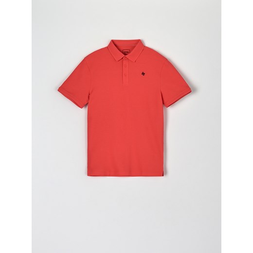 T-shirt męski czerwony Sinsay na wiosnę 