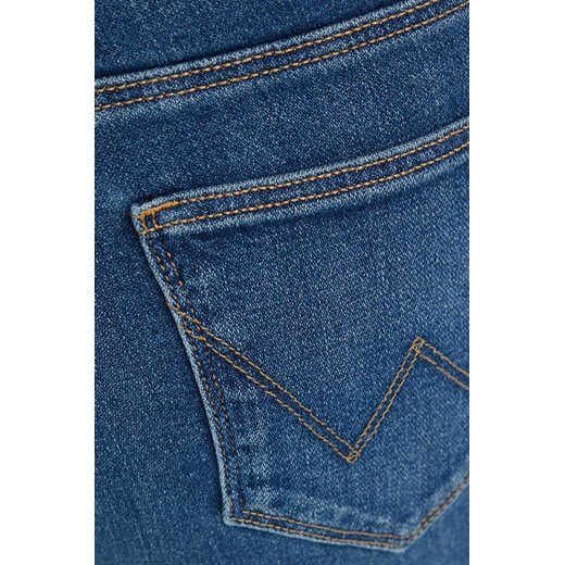 Wrangler jeansy Slim Blue Noise damskie high waist Wrangler 31/32 ANSWEAR.com