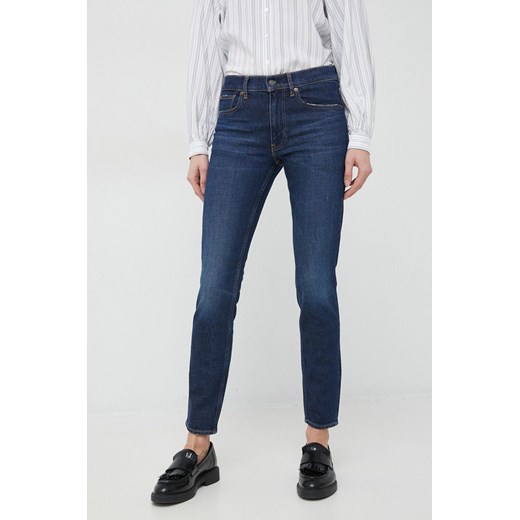 Polo Ralph Lauren jeansy damskie medium waist ze sklepu ANSWEAR.com w kategorii Jeansy damskie - zdjęcie 153057826
