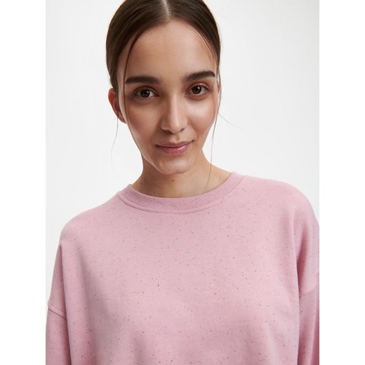 Reserved - Dzianinowa bluza oversize - Różowy Reserved L Reserved