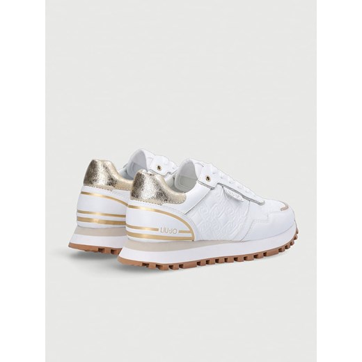 Skórzane sneakersy w kolorze białym Liu Jo 39 promocyjna cena Limango Polska