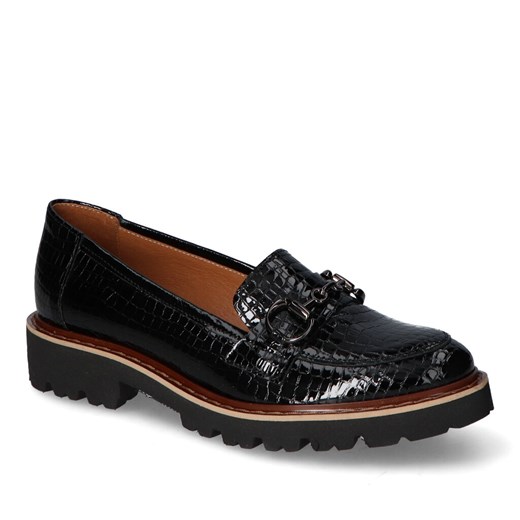 Mokasyny Gamis 6068/E3 Czarne lakier ze sklepu Arturo-obuwie w kategorii Mokasyny damskie - zdjęcie 153069069