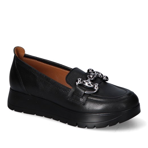 Mokasyny Gamis 7025 Czarne lico ze sklepu Arturo-obuwie w kategorii Mokasyny damskie - zdjęcie 153069125
