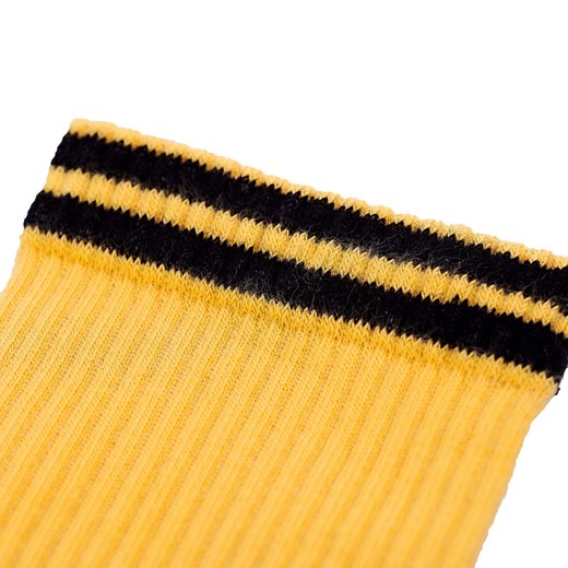 skarpetki z bawełny organicznej żółte w paski czarne Regina Socks 43-46 Estera Shop