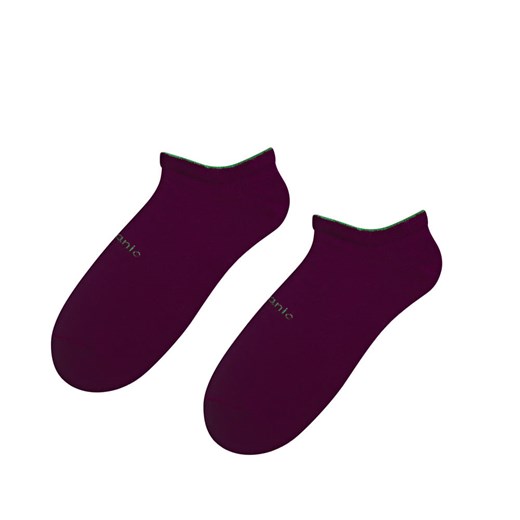 skarpetki stopki z bawełny organicznej bordowe organic Regina Socks 35-38 Estera Shop