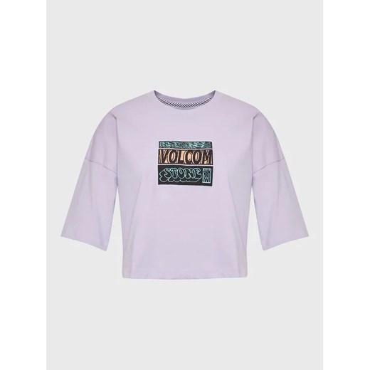 Volcom T-Shirt Drumstone B3512310 Fioletowy Regular Fit Volcom S MODIVO