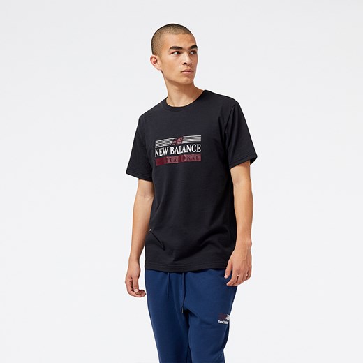 Koszulka męska New Balance MT31906BK – czarna ze sklepu New Balance Poland w kategorii T-shirty męskie - zdjęcie 153129709