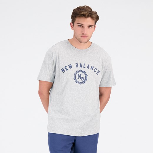 Koszulka męska New Balance MT31904AG – szara ze sklepu New Balance Poland w kategorii T-shirty męskie - zdjęcie 153131248