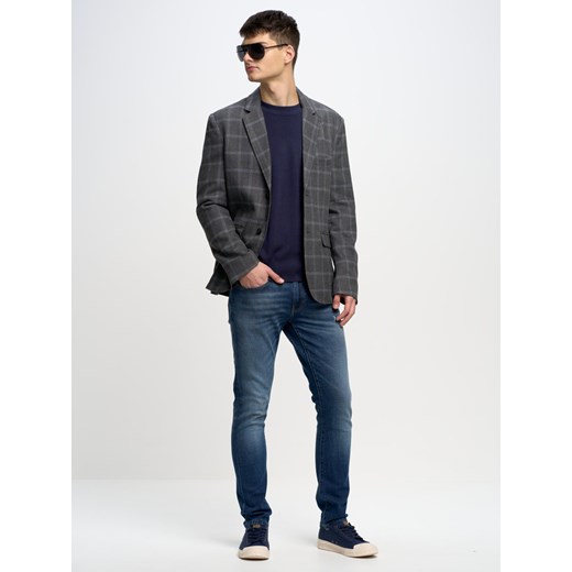 Sweter męski granatowy Stan 403 ze sklepu Big Star w kategorii Swetry męskie - zdjęcie 153139749