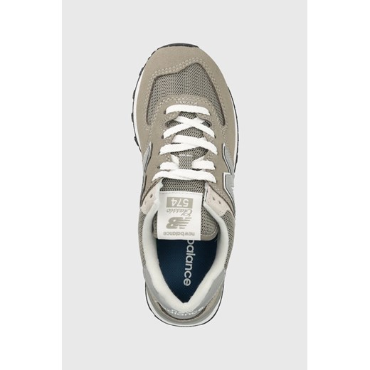 Buty sportowe damskie szare New Balance w stylu casual sznurowane